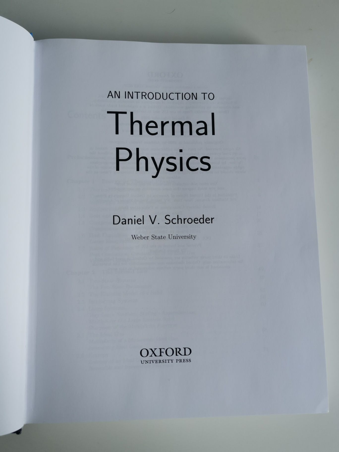 Thermal physics Schroeder