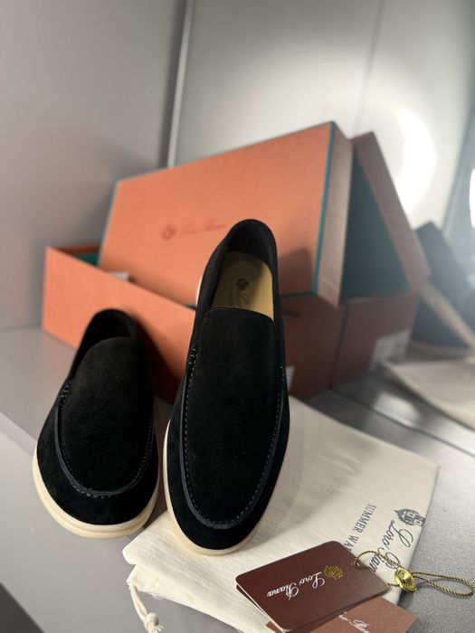 Лофери чоловічі чорні класичні loro piana lp лоріки лоро пиана туфлі