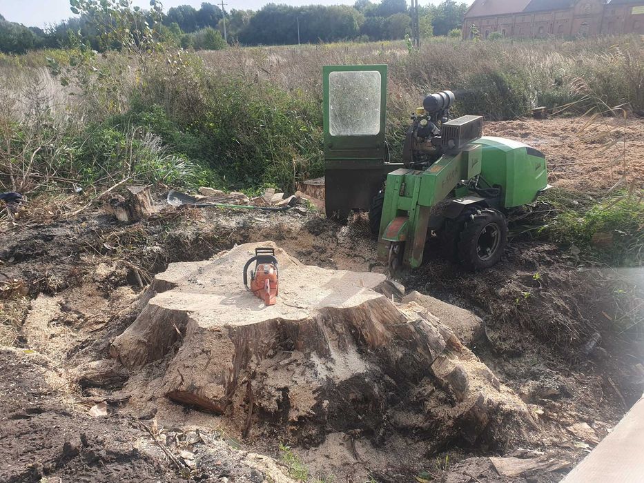 WYCINKA DRZEW frezowanie pni podnośnik koszowy 22m zwyżka rębak