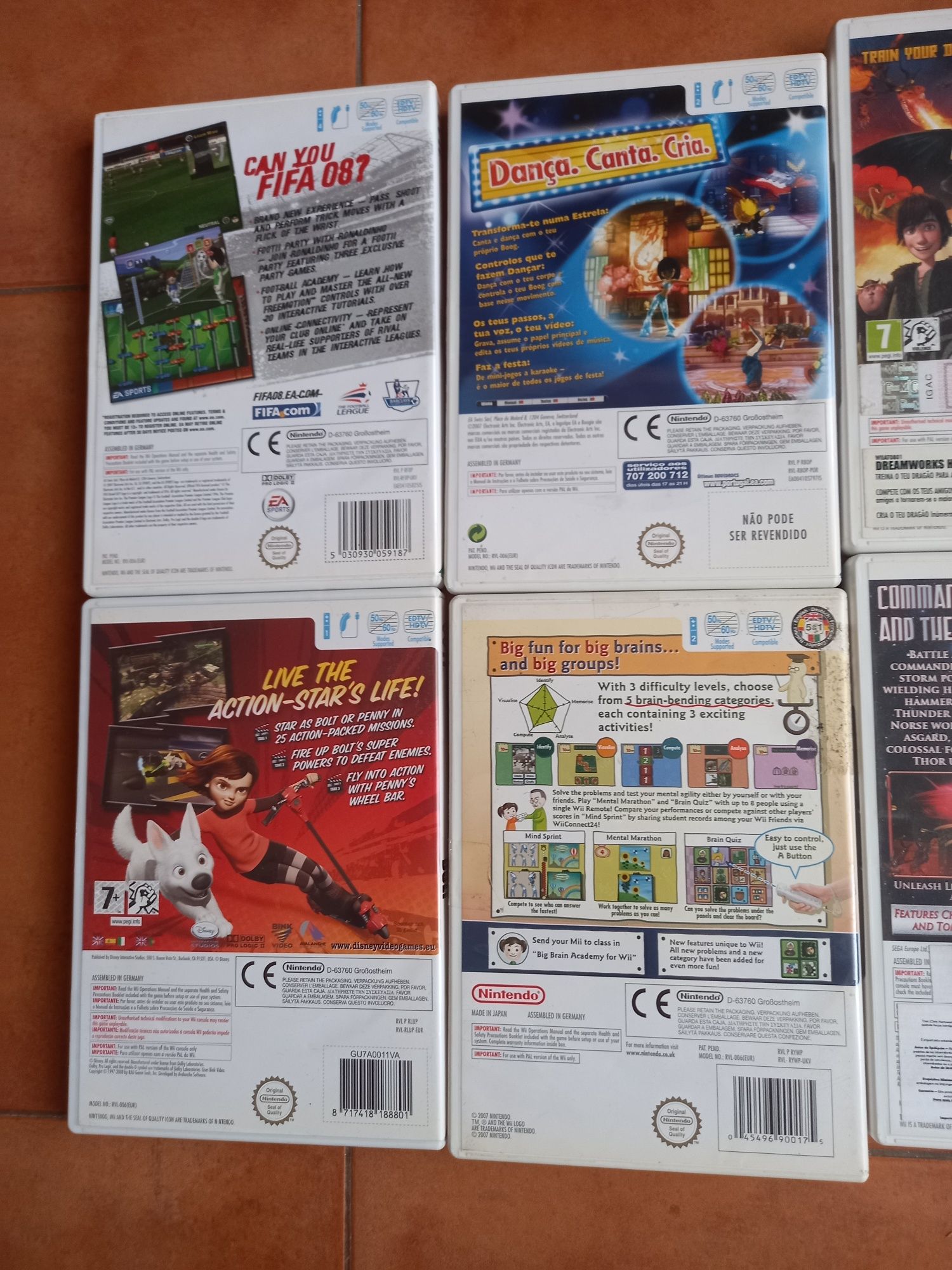 Jogos para Nintendo Wii.