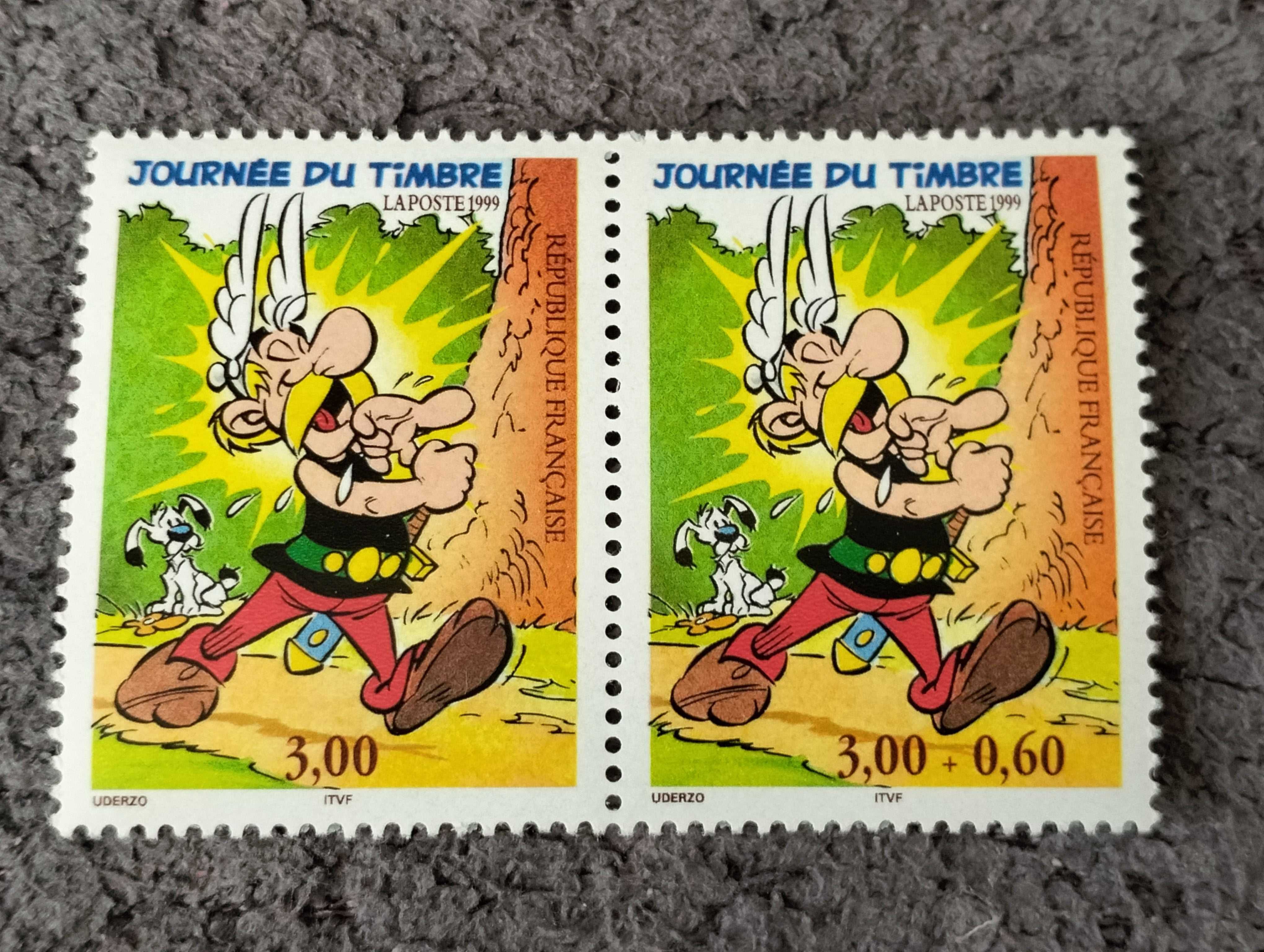 Znaczek pocztowy Asterix 2 szt., Francja, dzień znaczka