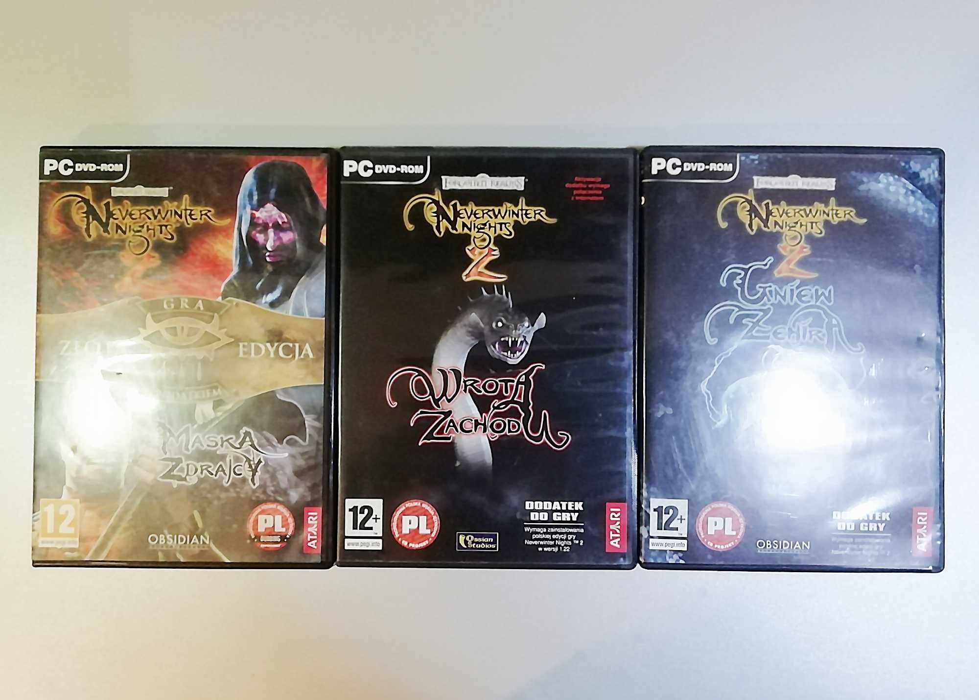 Gry Neverwinter Nights, Neverwinter Nights 2, Baldurs Gate 2 + dodatki