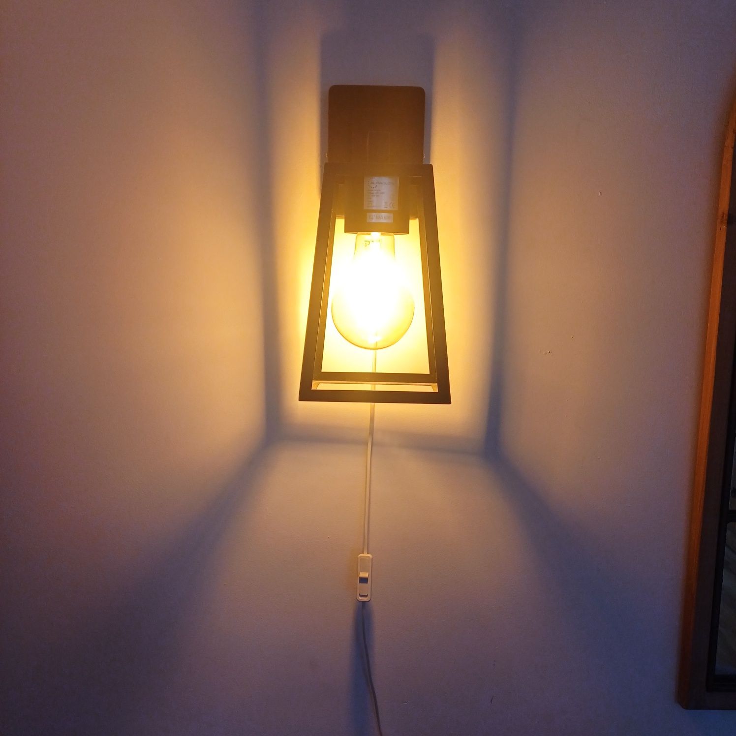 Oświetlenie: lampa i kinkiet, LOFT!