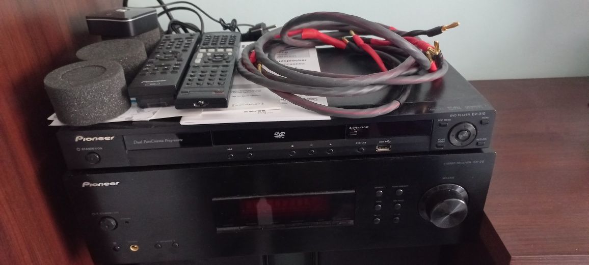 Zestaw Stereo Pioneer SX20 i Kolumny Elac