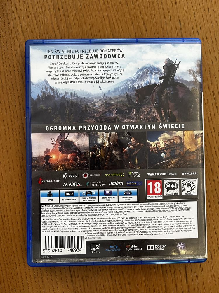 Wiedźmin 3 Dziki Gon PS4