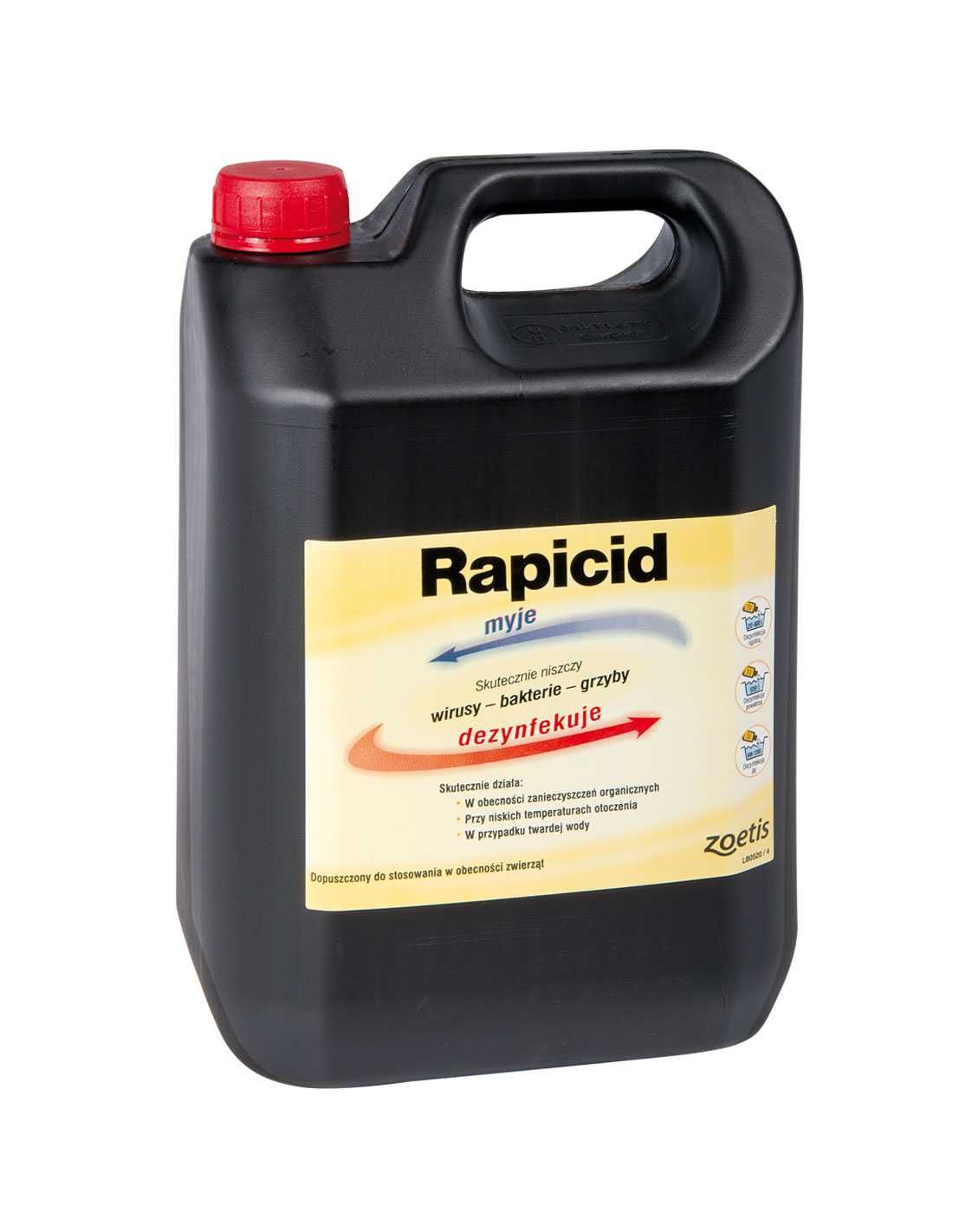 Rapicid 5l – do dezynfekcji ASF, PTASIA GRYPA WAŻNY DO 09/2026!!!