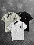 Котоновая Футболка Поло stone island (S,M,L,XL,XXL)