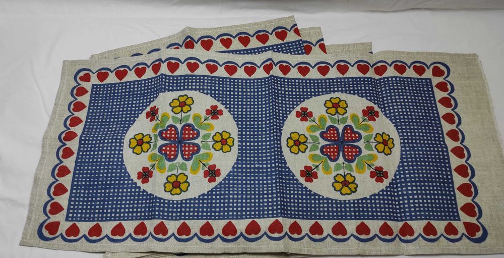 ścierki lniane 5szt z dawnych lat