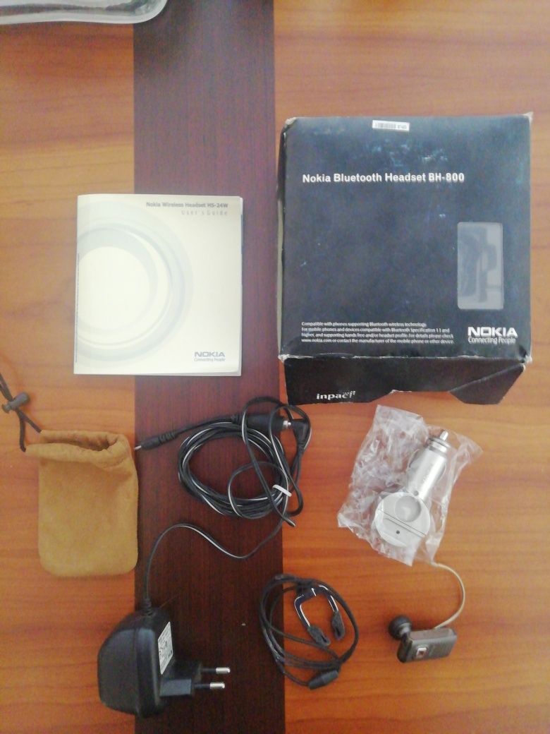 Auricular headset Nokia Bluetooth BH-800 e Acessórios