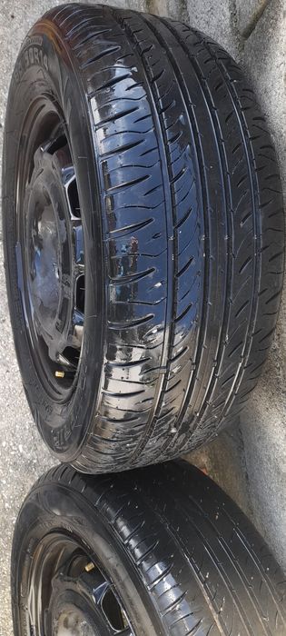 Jantes 14 com pneus como novos