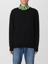 MSGM made in italy neck neon lettering logo кофта мужская