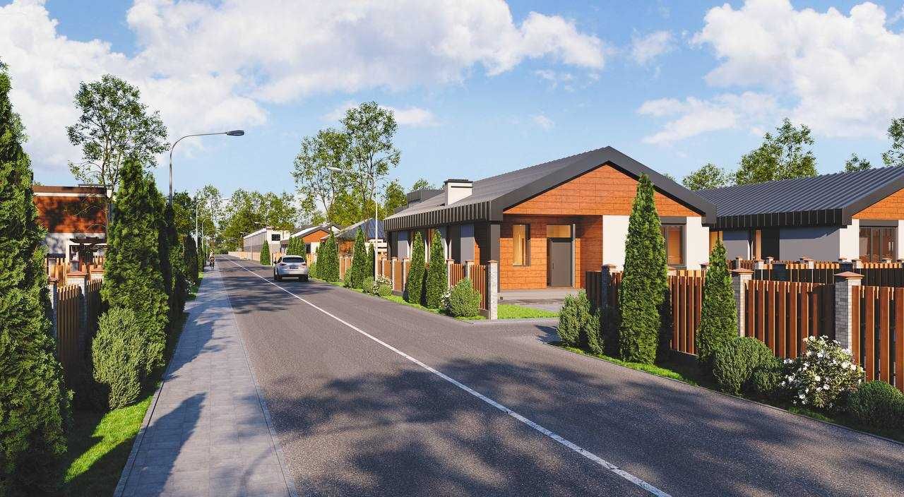 ! Котедж 120 м² | 6 соток | Власне озеро, пляж | Охорона | Будинок