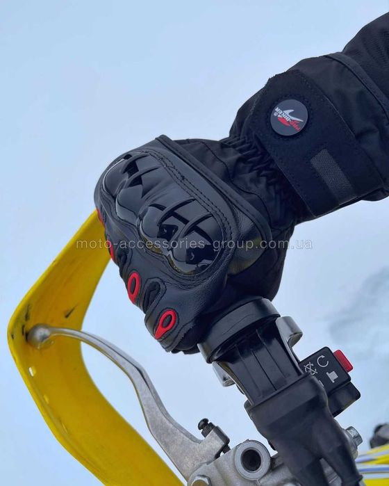 Мото рукавиці теплі Pro Biker з захистом (осінь, весна) Probiker