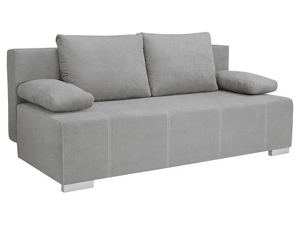 Sofa Street IV z funkcja spania szara welurowa Black Red White,BRW
