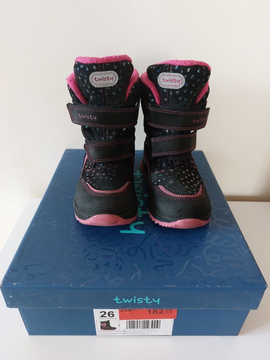 Buty kozaki zimowe TWISTY rozm.26