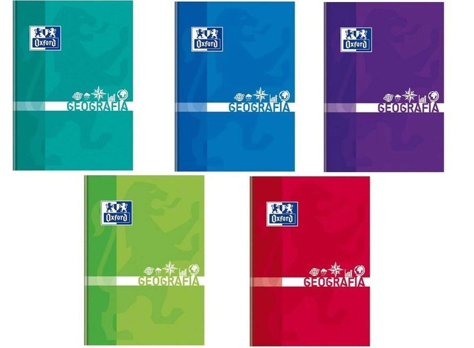 Brulion A5/80K kratka Geografia (5szt) OXFORD Oxford folia,210x150x10