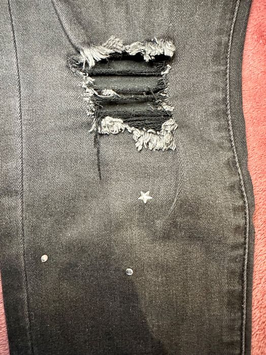 Джинси завужені графітові, чорні Mohito