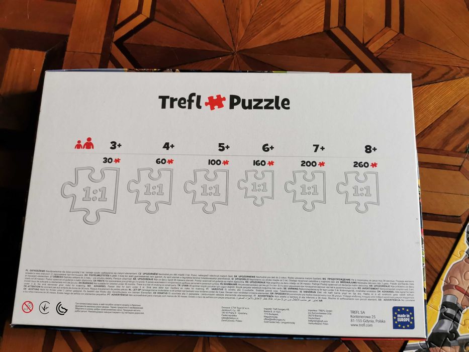 Пазлы на 160 и 260 деталей