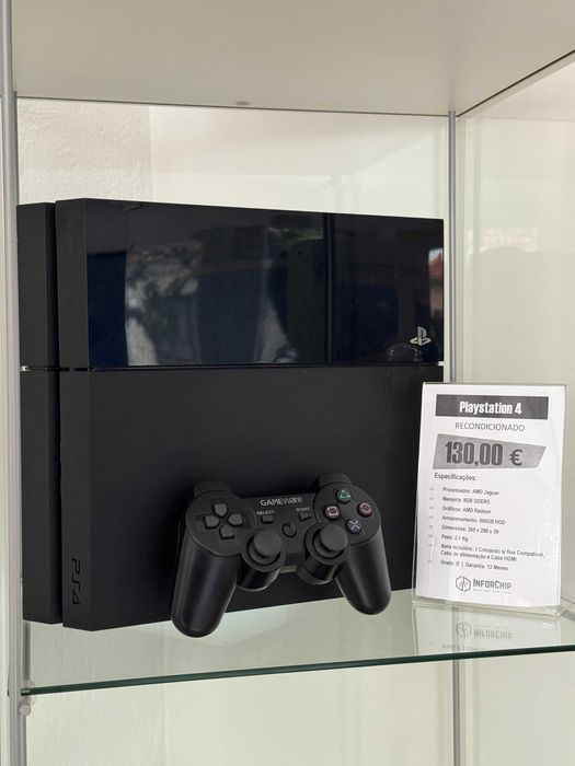 Playstation 4 500GB + Comando - Recondicionada