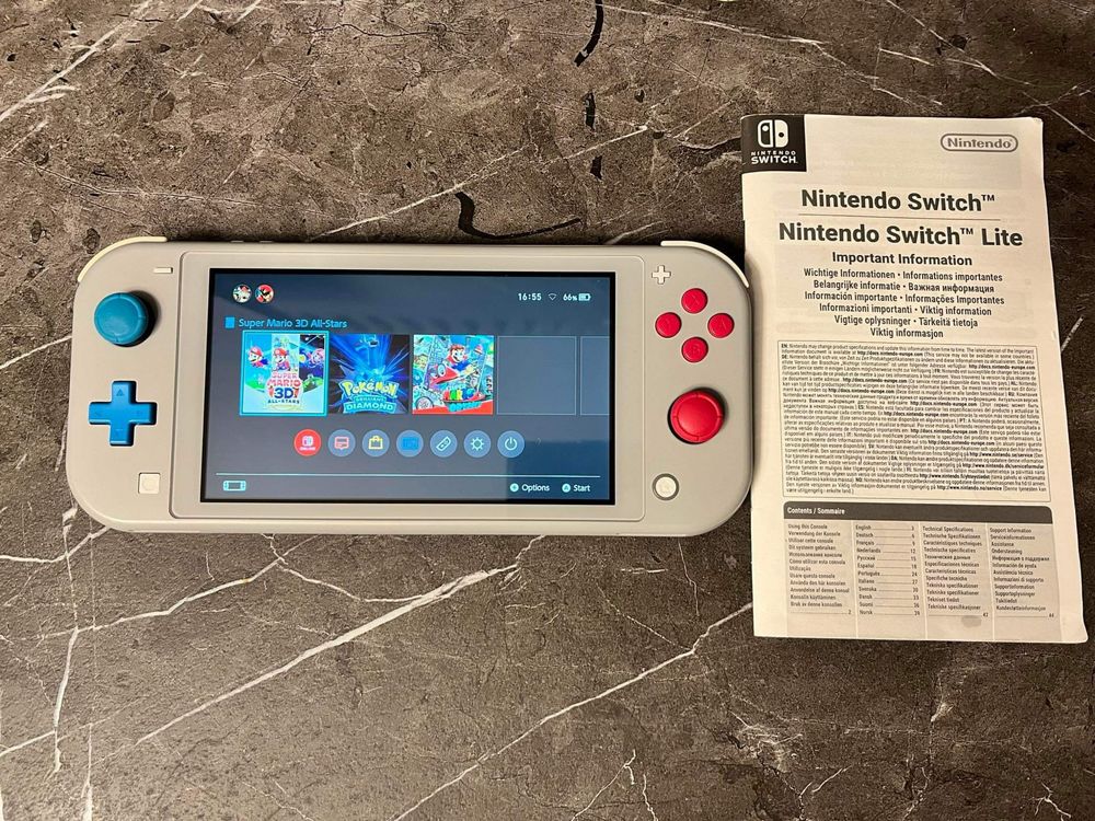Nintendo Switch Lite Pokemon Zacian & Zamazenta Edition