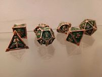 Zestaw metalowych kości "Era Orków" na sesję RPG Dice Set D&D