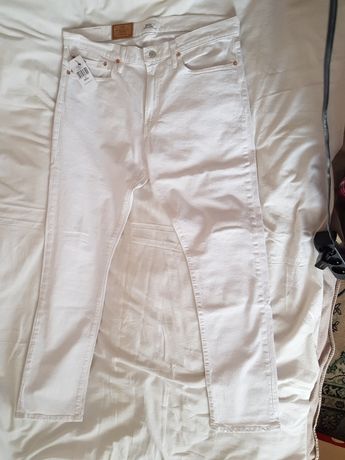 Nowe męskie spodnie jeansowe Polo Ralph Lauren białe rozmiar L