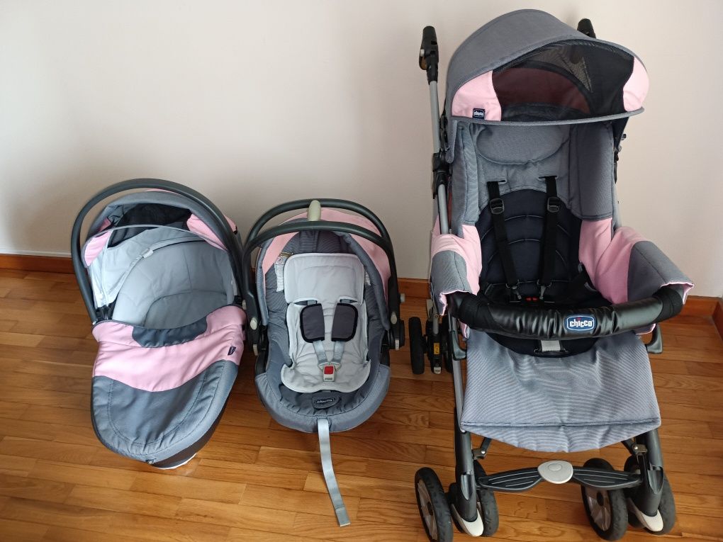 Carrinho Chicco Trio love (Carrinho/Babycoque/Alcofa)