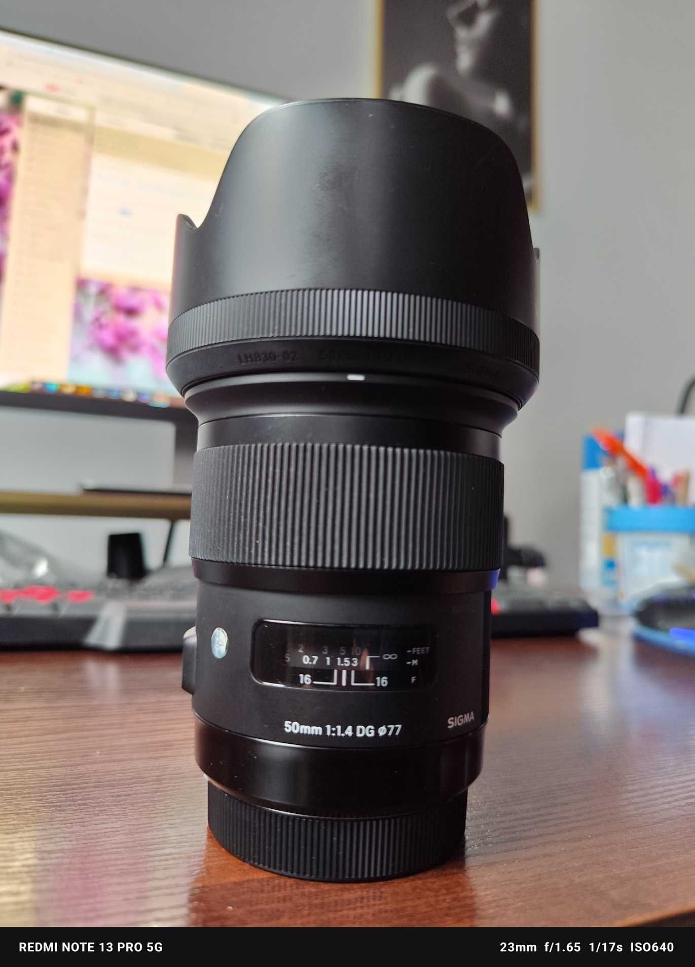 Obiektyw Sigma 50 mm 1:1,4 DG HSM  Art Canon