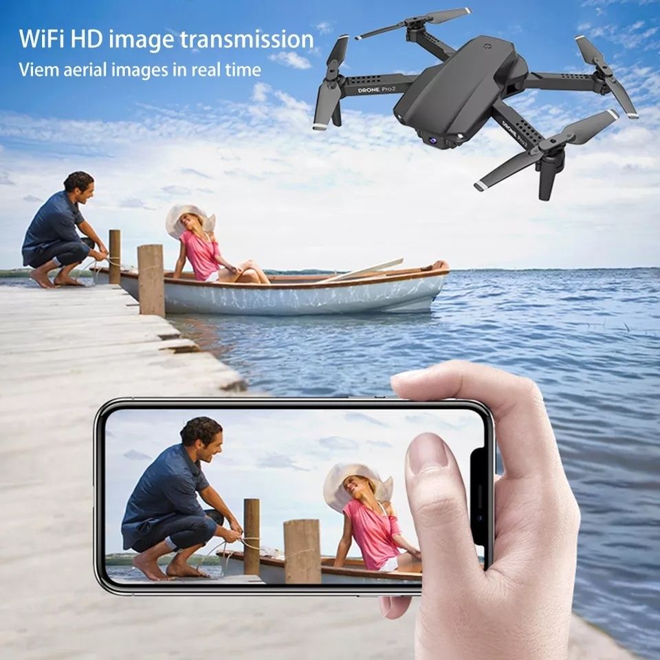 Dron E99 Pro2 Wifi 200m zasięg  Kamera  Zawis  Akrobacje