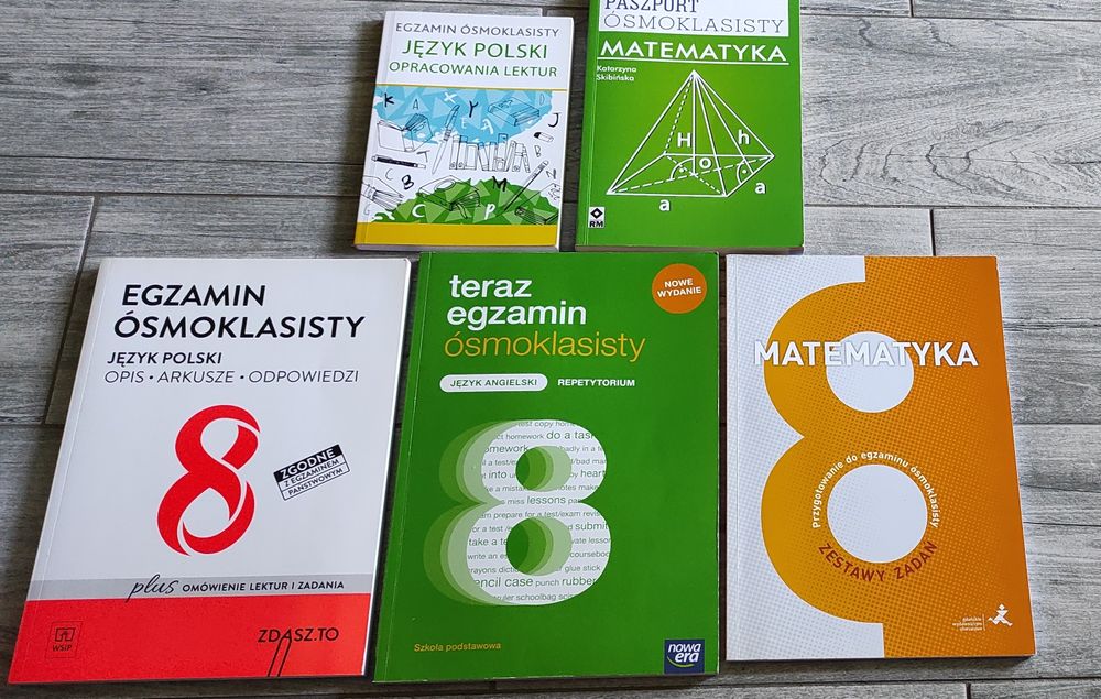 Nowe książki na egzamin ósmoklasisty