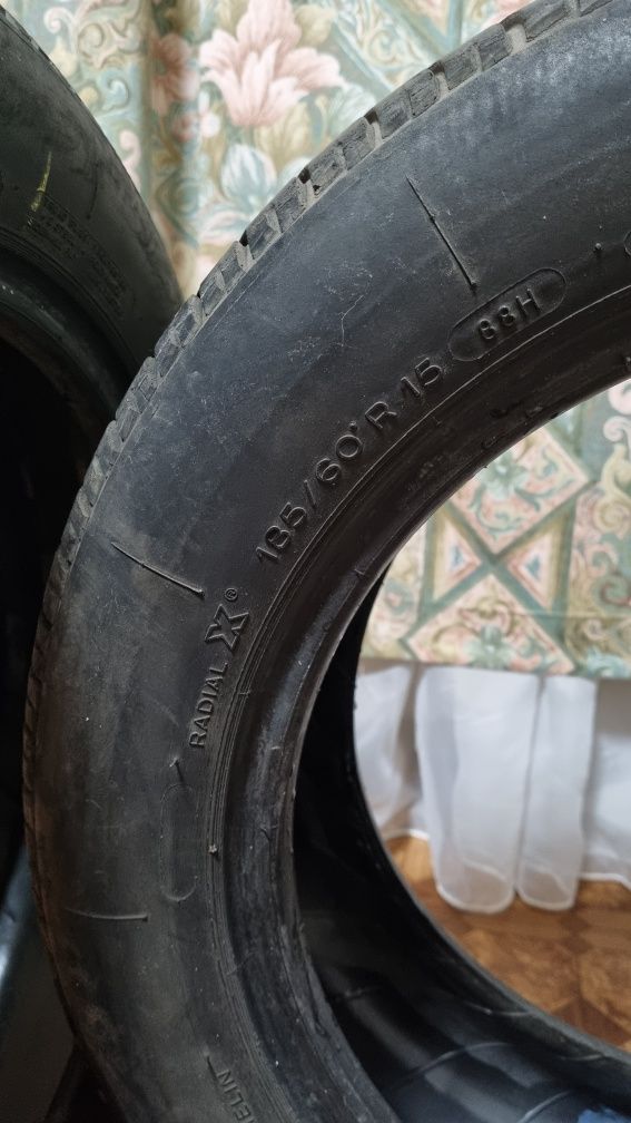 Michelin лето 2шт 185/60× R15 покрышки, колеса