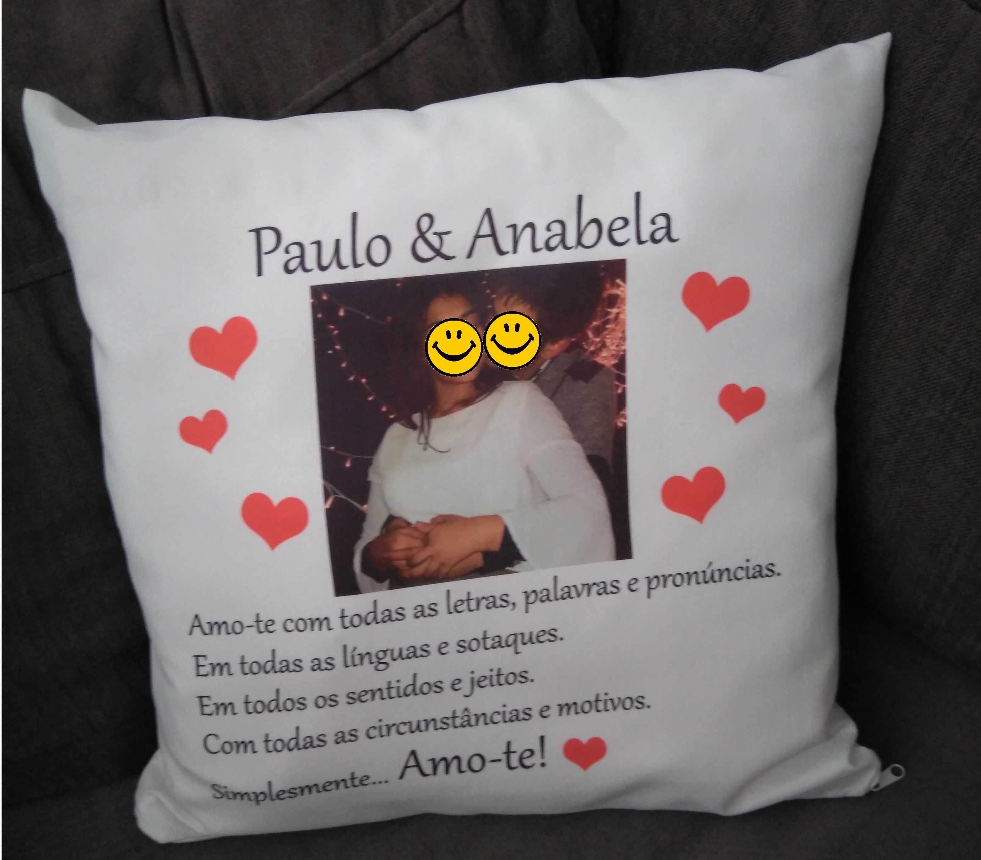 Almofadas personalizadas com as suas fotos/texto