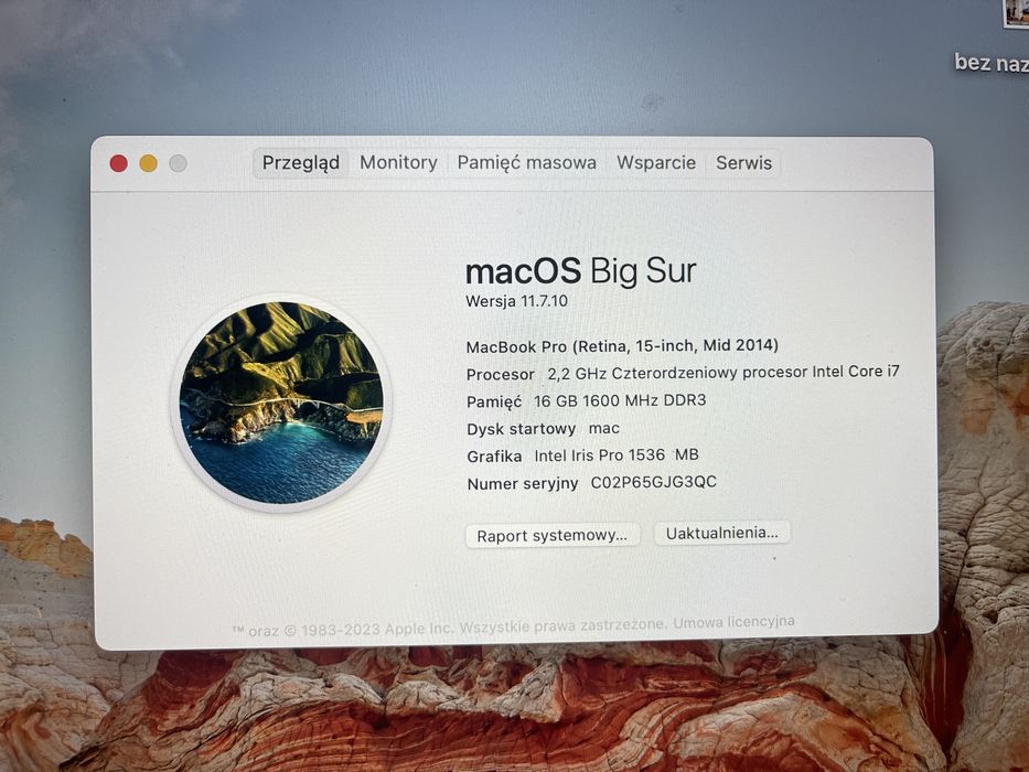 MacBook Pro Retina, 15-inch, Mid 2014