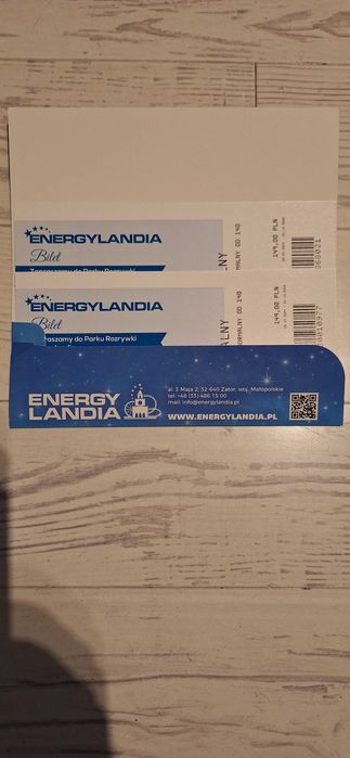 2 Biiety do Energylandi Zator.WAZNE DO 26.10.2025.RABAT 100 ZL !!!