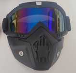 Maska gogle Sport BLU-R dod.do kasku,ochrona UV, filtrująca, regulacja