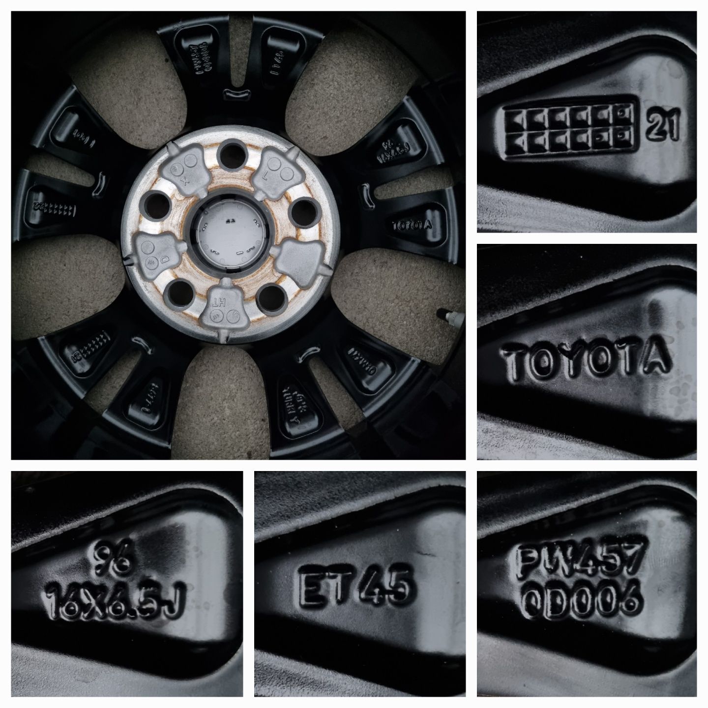 Koła Zimowe Alu z czujnikami 16" Toyota Yaris Cross 5x114,3 Oryginalne