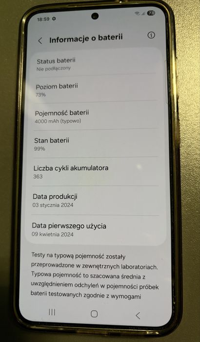 Samsung S24 256GB + etui, gwarancja do 09.04.2026
