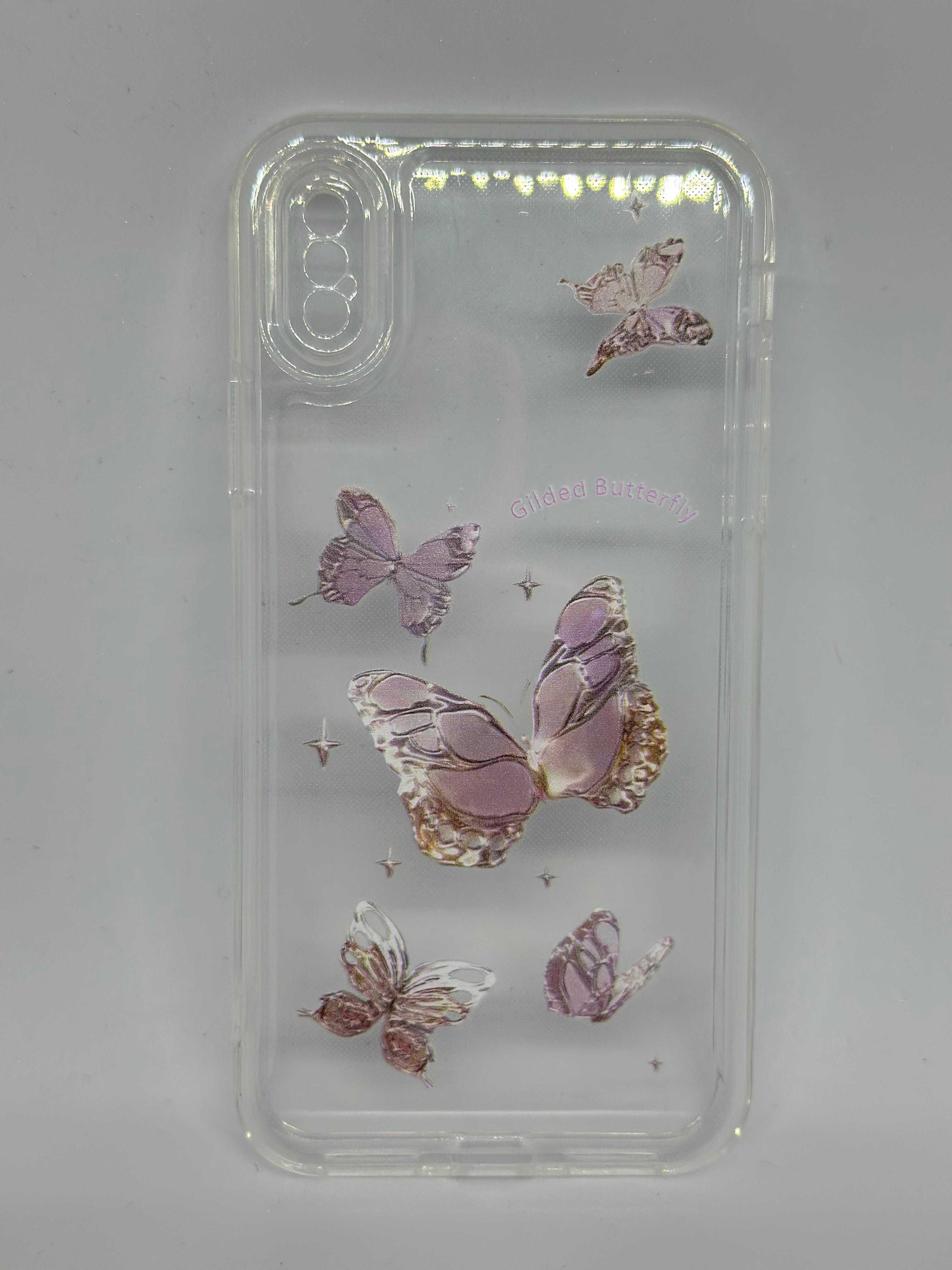 Obudowa Iphone X/XS Etui Case Silikonowy Motylki kod 473