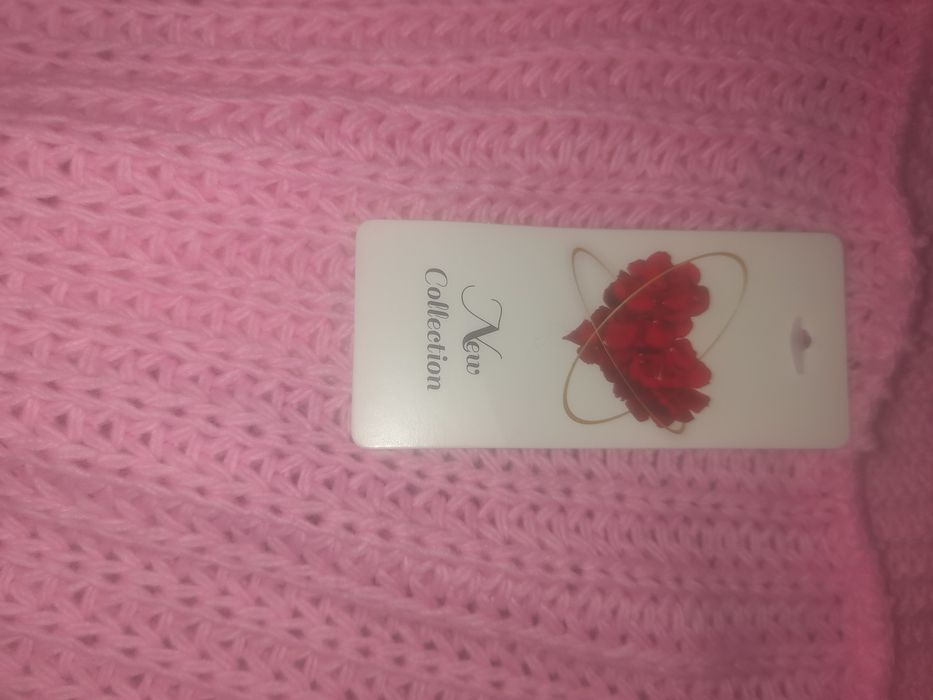 Nowy kardigan sweter długi roz uni