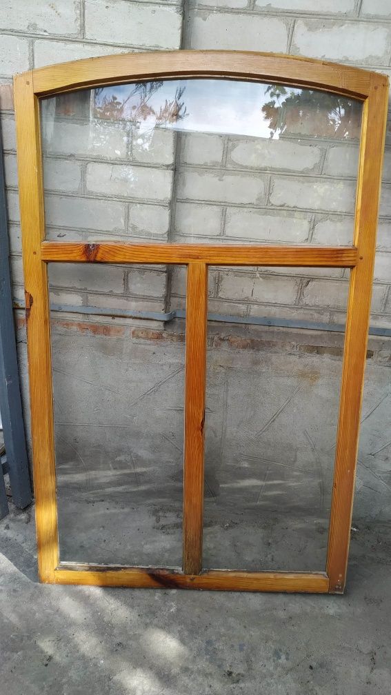 Окна деревянные со стеклопакетом (б/у) самовывоз