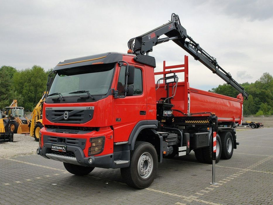 Volvo FMX 410 6x4 13L HDS Radiowy Hydroburta  HIAB XS122D-4 HIDUO Wywrot MERREL 2-stronny Sprowadzony !!!