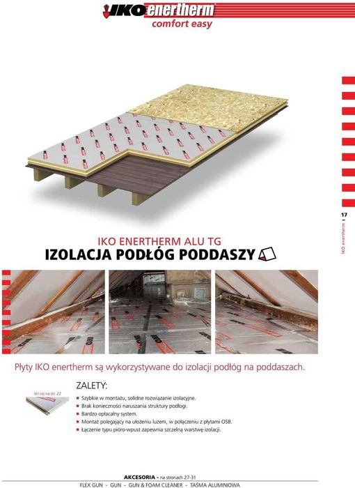 Płyta PIR IKO ENERTHERM PIR ALU SP–150mm 2400×1200- na zakładkę