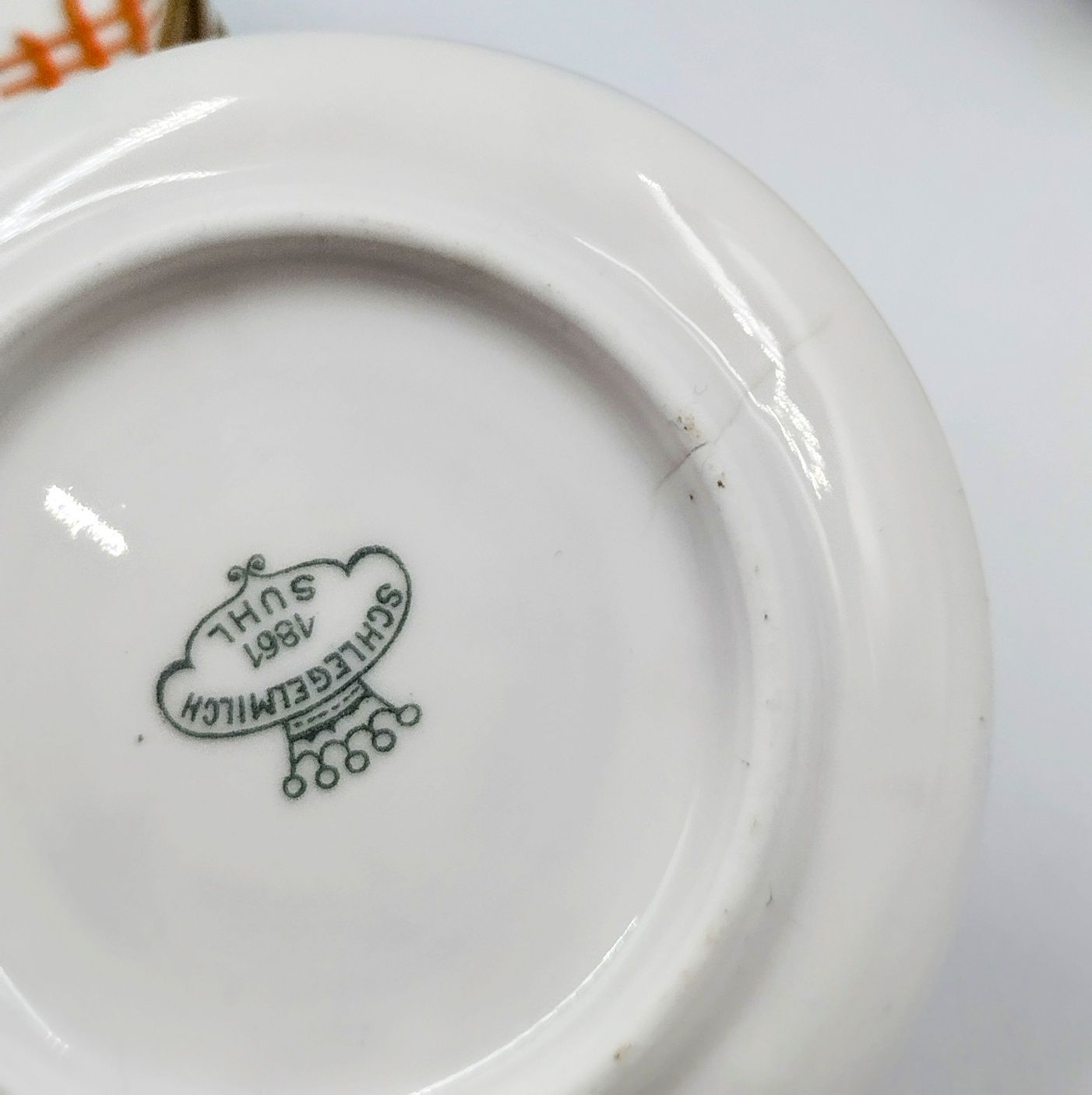 Kabaret konfiturowki Sühl Schlegelmilch Art Deco antyk porcelana zesta