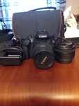 Conjunto Canon 1300D EOS + lente 50mm + Micro SD 64gb + mala