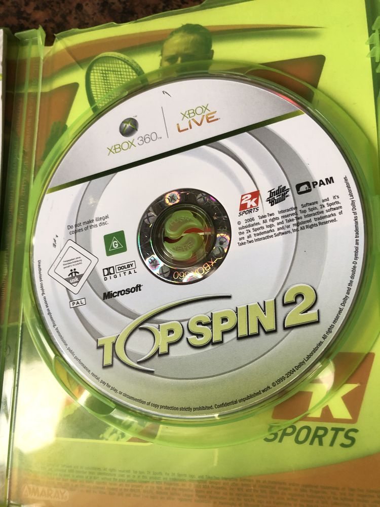 Продам игру xbox360 top spin 2