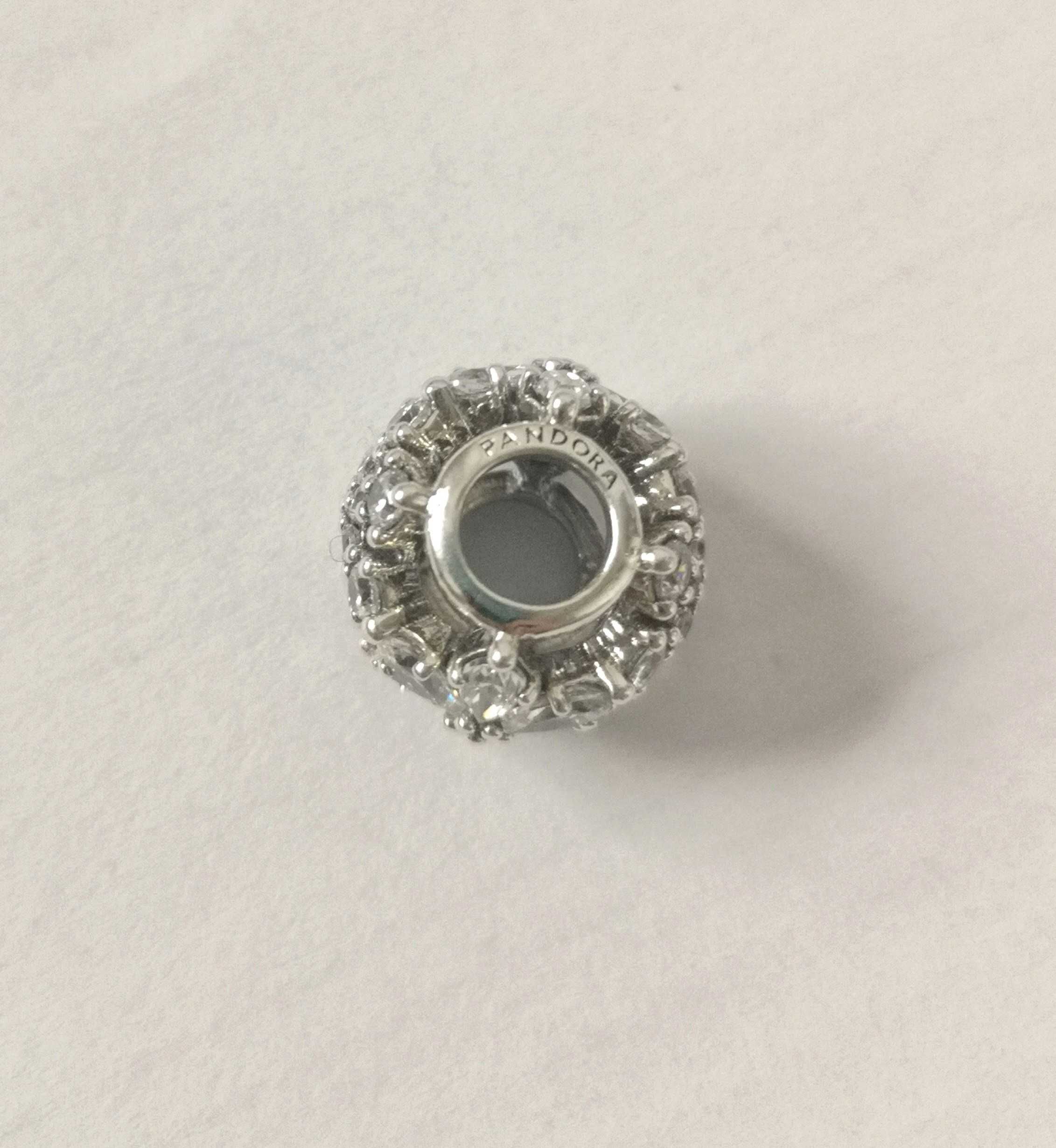 Pandora charms zbiorem roślin stan idealny srebro kwiat płatek śniegu