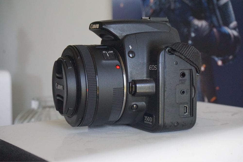 Canon EOS 350D + 2 obiektywy + akcesoria – idealny zestaw na start!