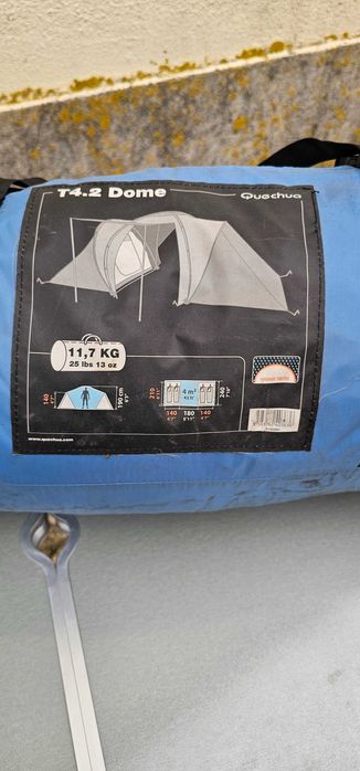 Tenda de campismo com mesa de aluminio