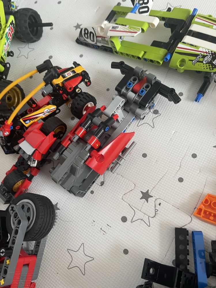 Lego technix mix pojazdow i luzne