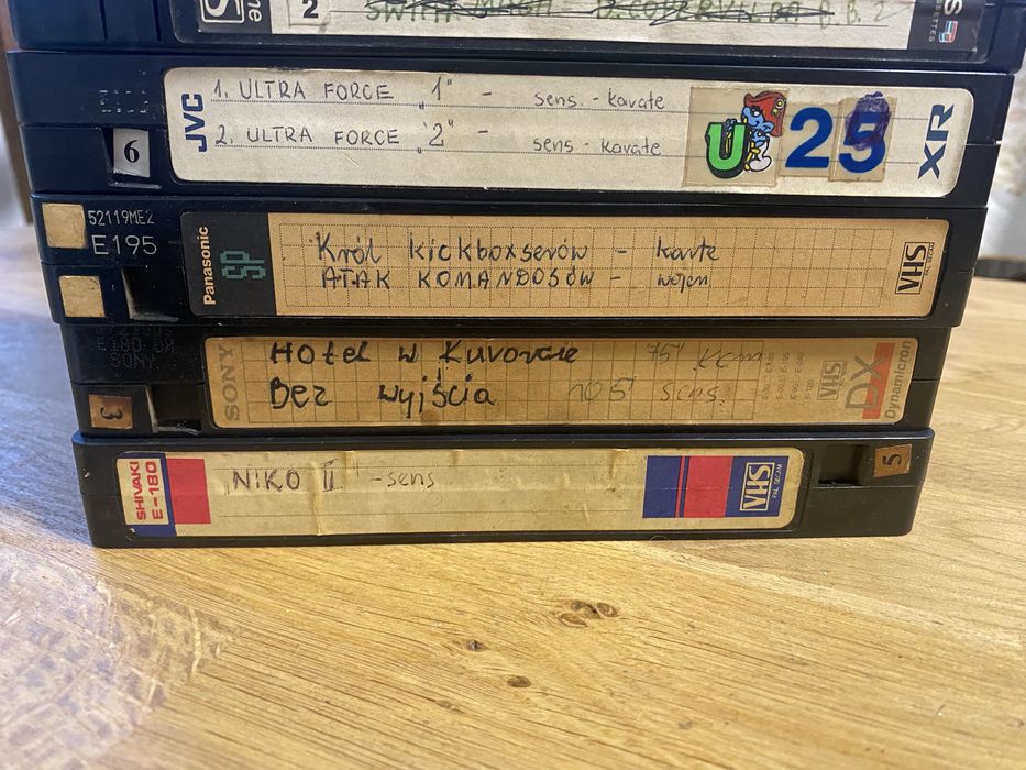 Kasety VHS na grywki